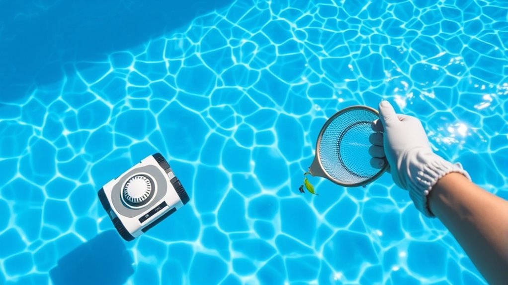 skim pool surface regularly