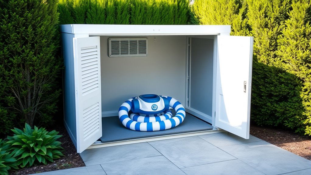 store cleaner in dry ventilated space