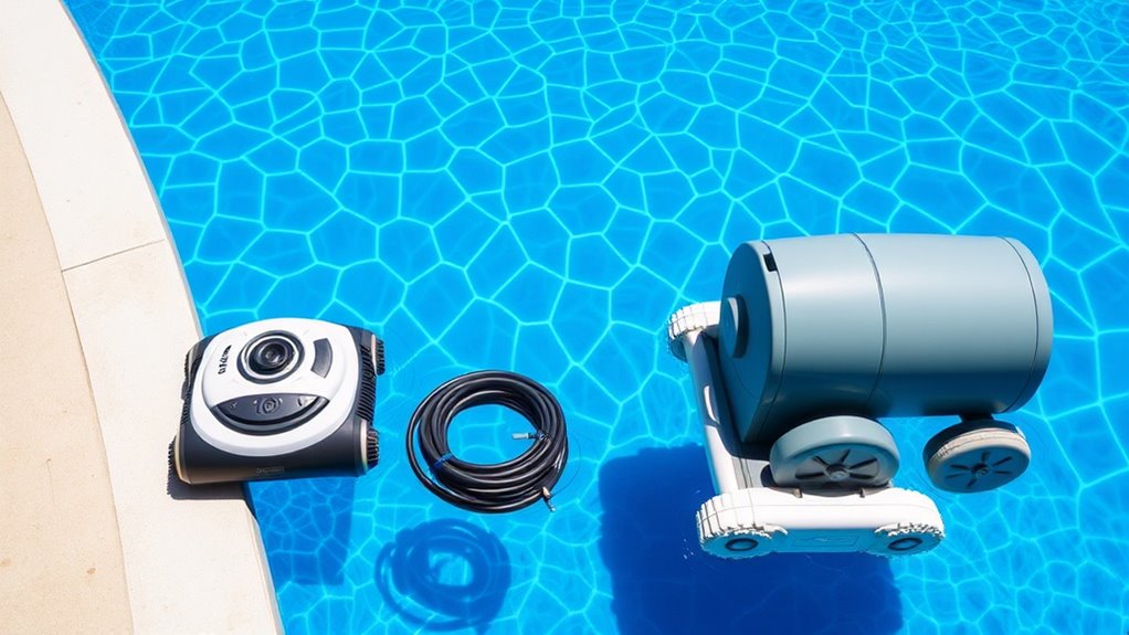 types of pool cleaning devices