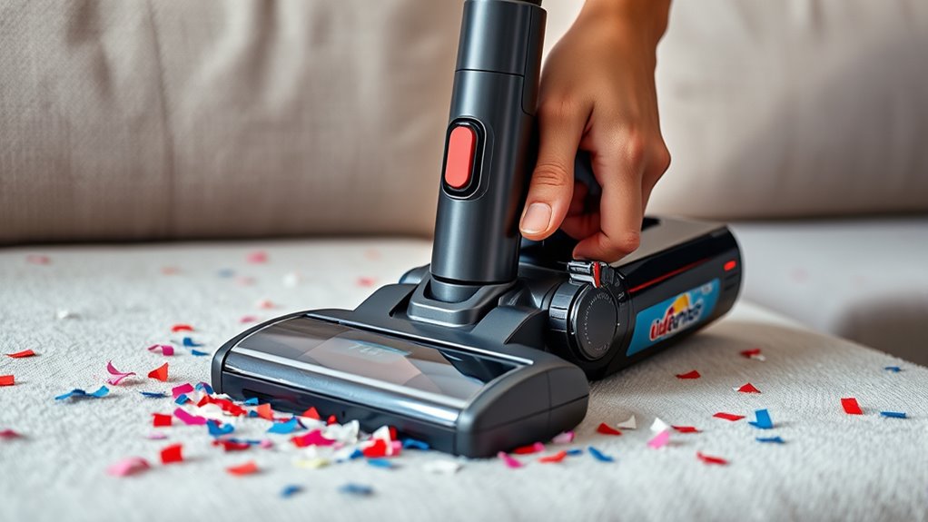adjust vacuum for delicate items