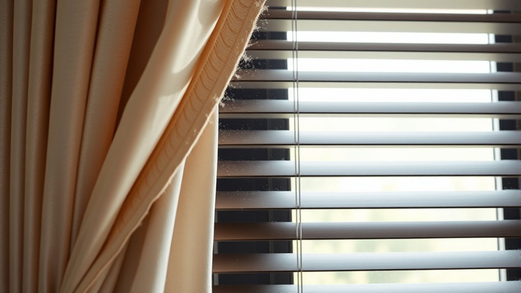 clean and dust window treatments