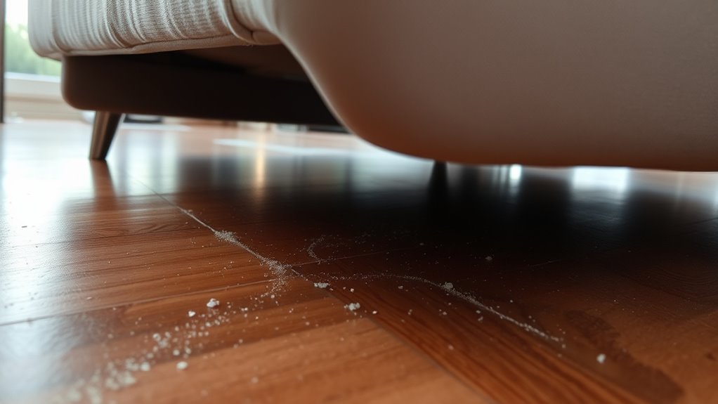 clean under furniture regularly