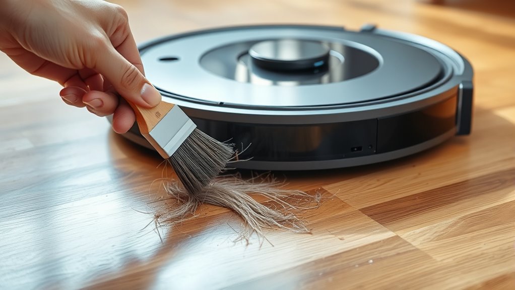 clear debris check brush