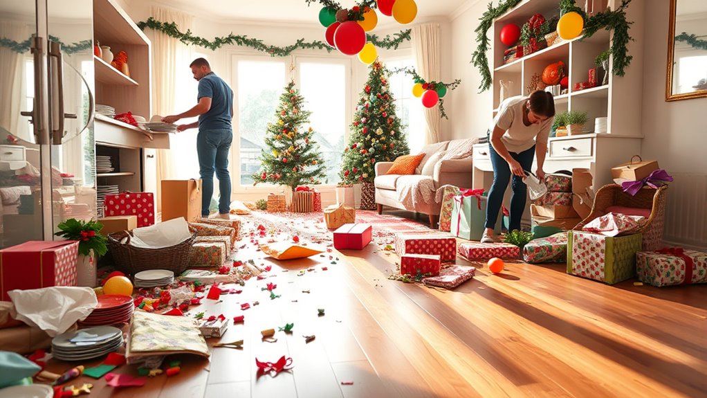 create designated storage areas