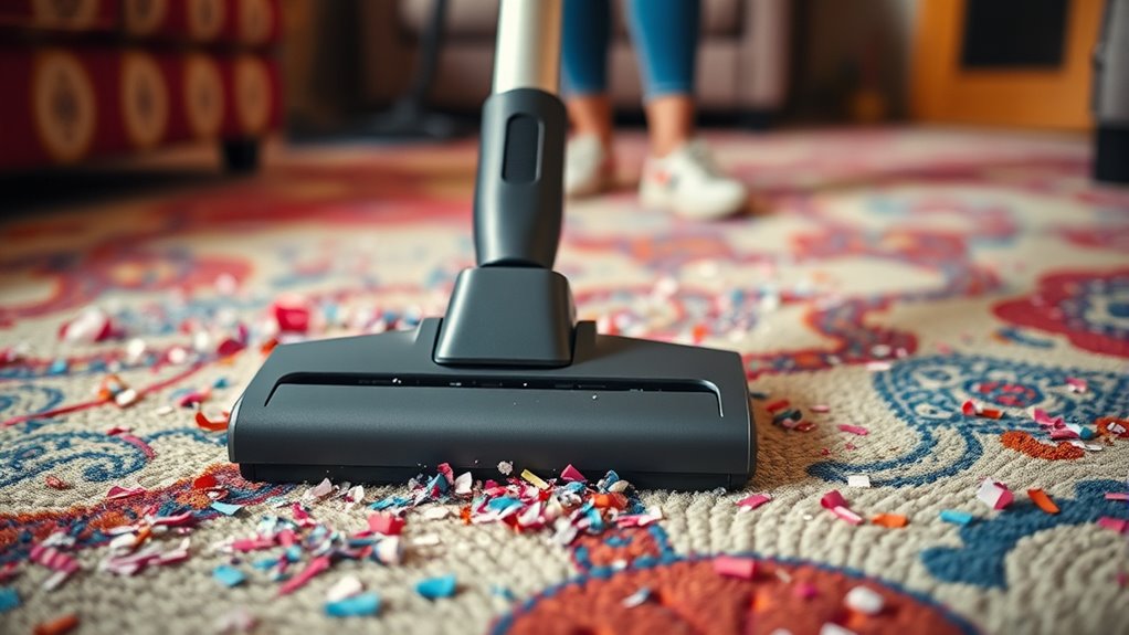 gentle vacuuming for debris