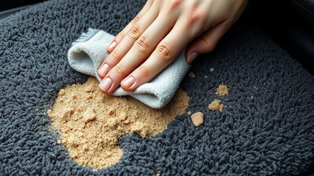 gently wipe and dry