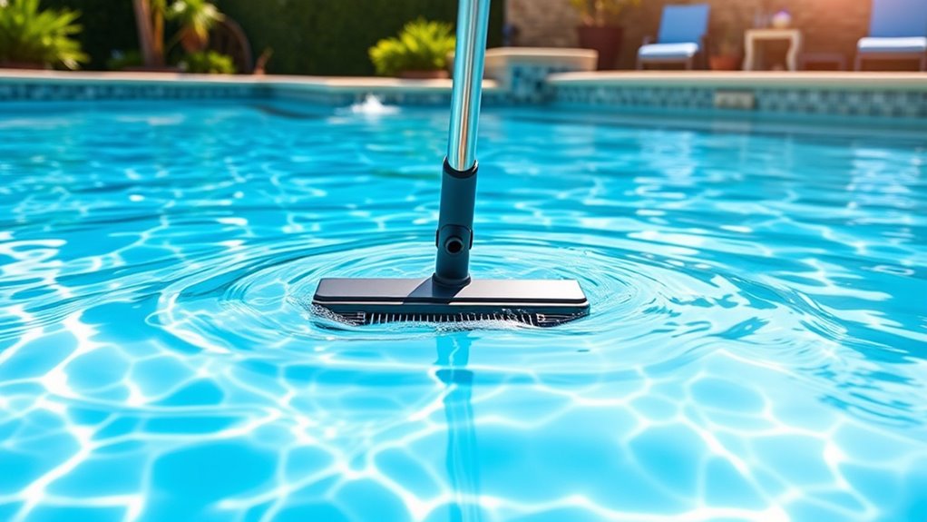 prepare pool clear debris
