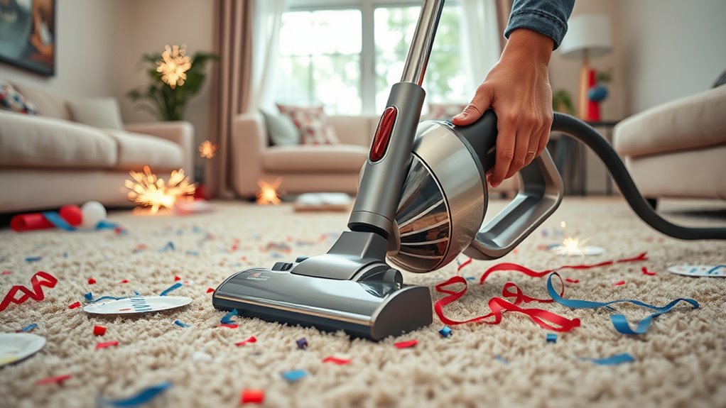 prepare vacuum for cleaning