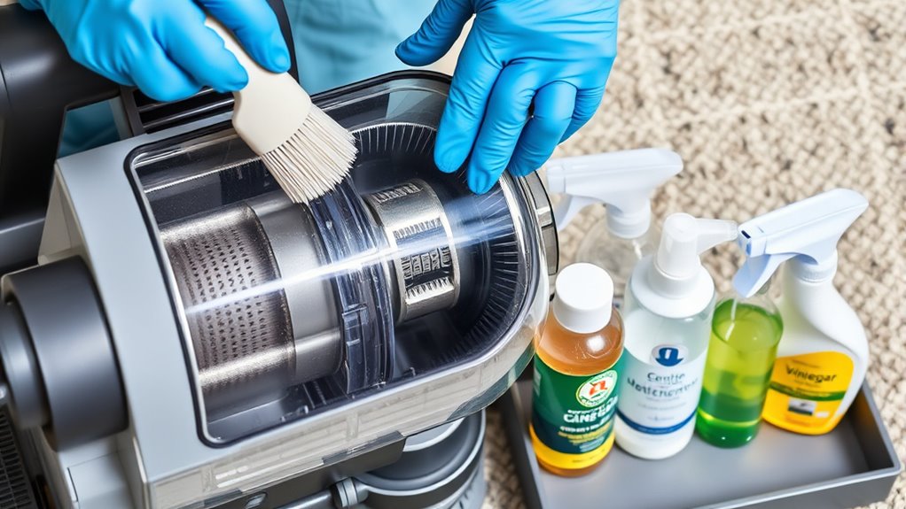 use correct cleaning solutions