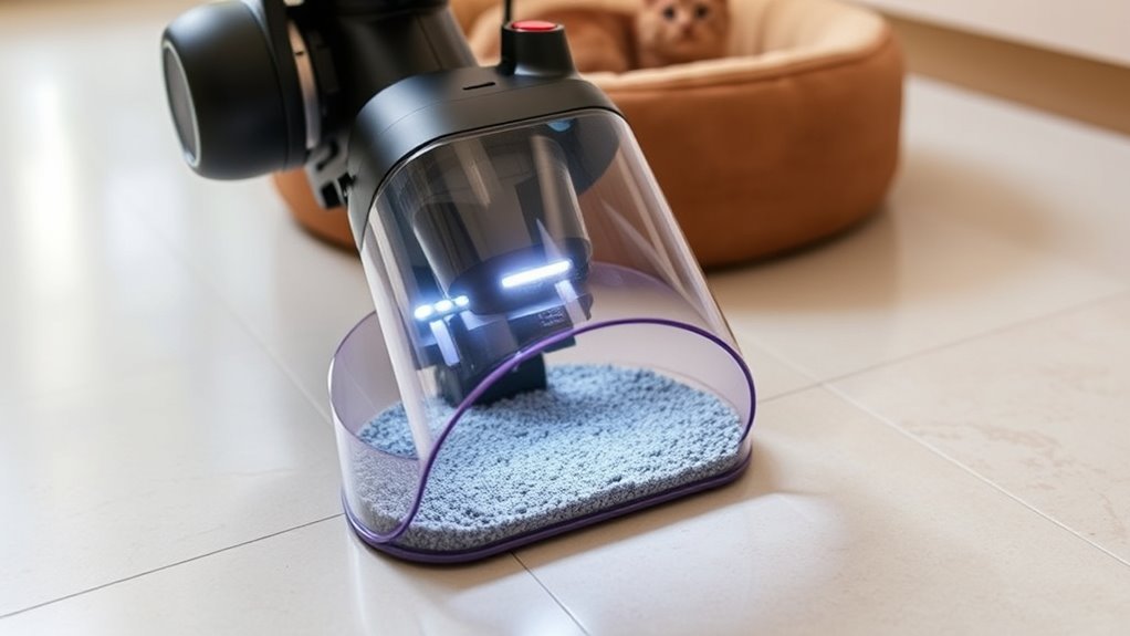 vacuum features for litter