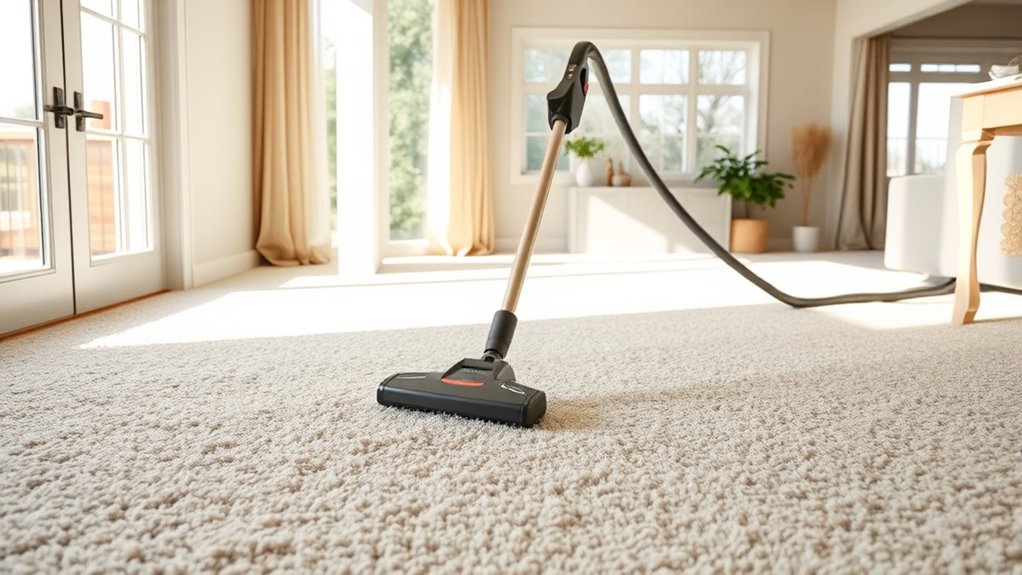 vacuum high traffic areas regularly