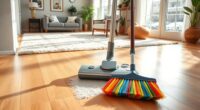 vacuum or sweep first