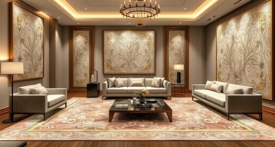 elegant metallic accent rugs