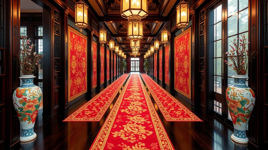 elegant silk runner decor
