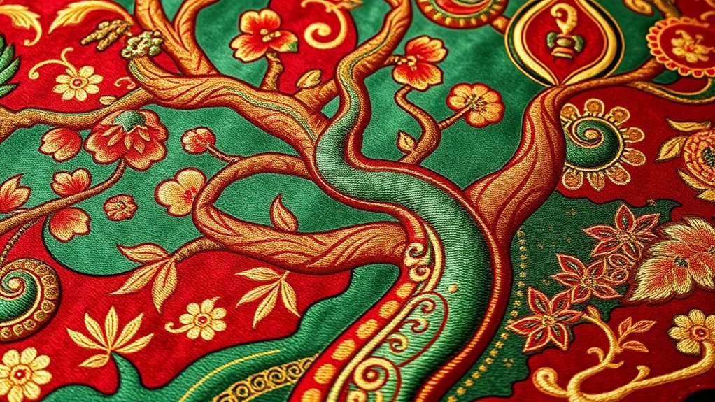 luxury artistic silk carpets