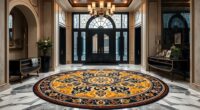 luxury yilong foyer rugs