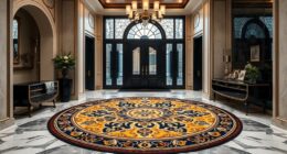 luxury yilong foyer rugs