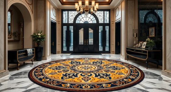 luxury yilong foyer rugs