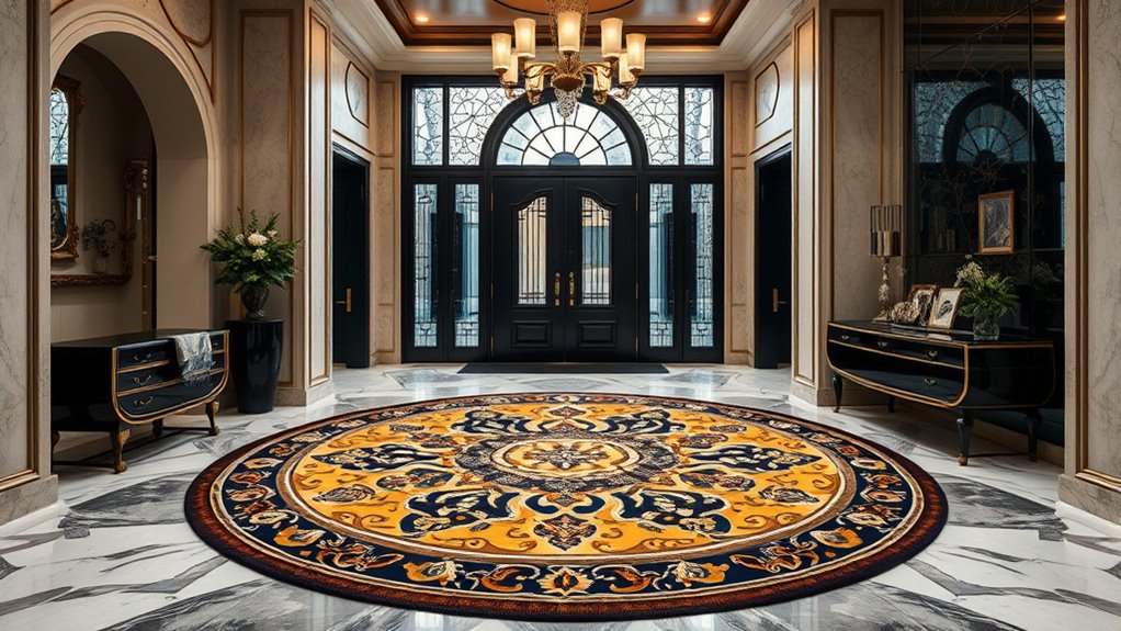 luxury yilong foyer rugs