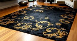 luxury yilong gold silk rugs