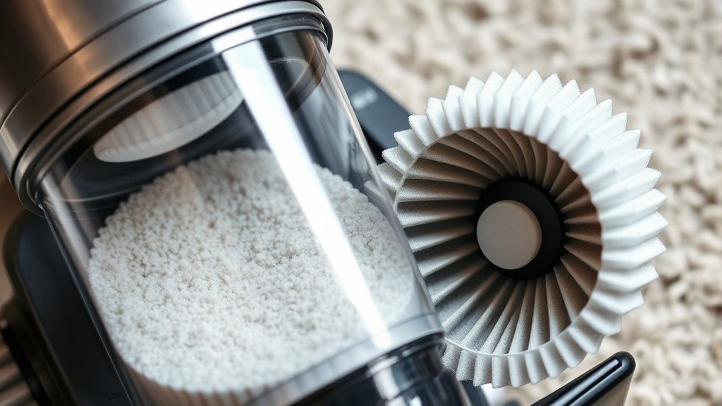 check filters and dust container