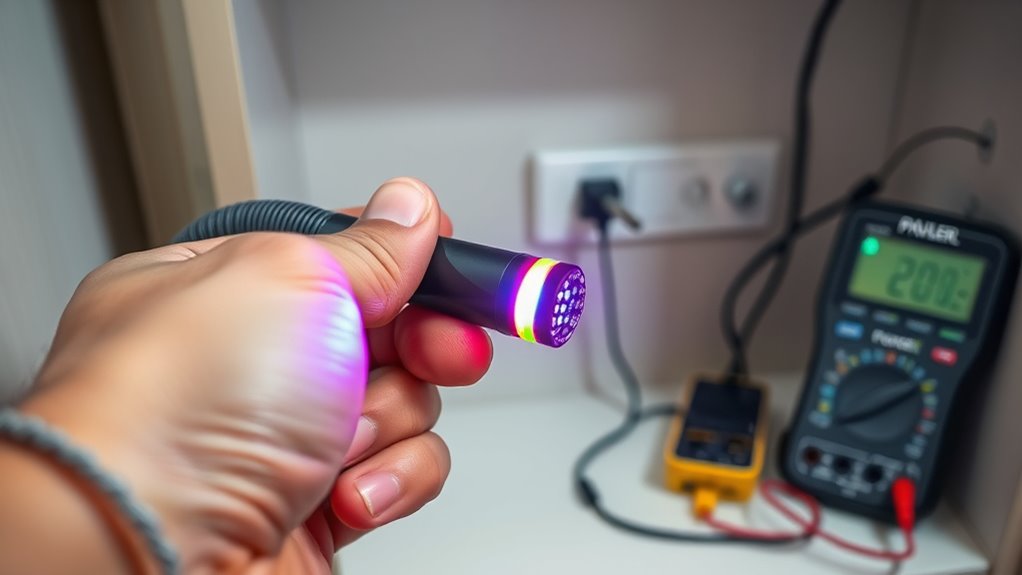 check power source stability