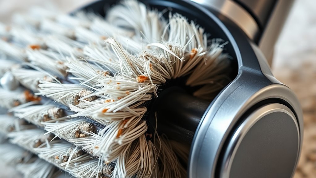 clean brush roll regularly