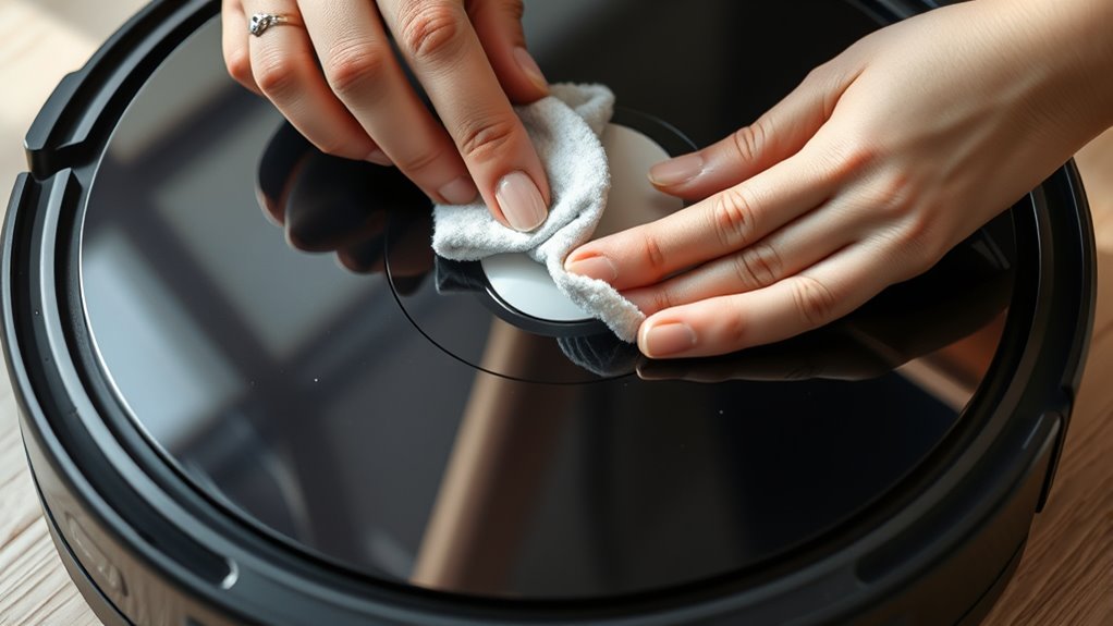clean sensors carefully regularly