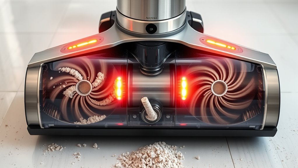 efficient dust handling vacuum technology