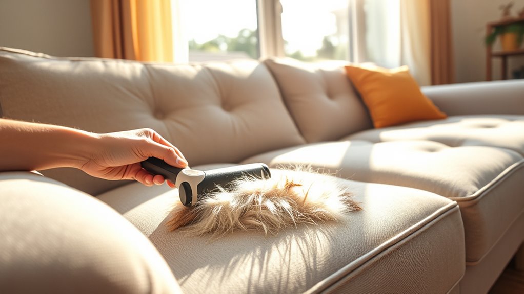 prepare before handling fur