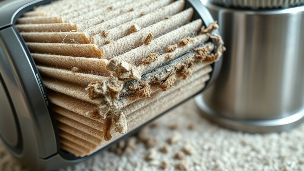 replace vacuum filter regularly