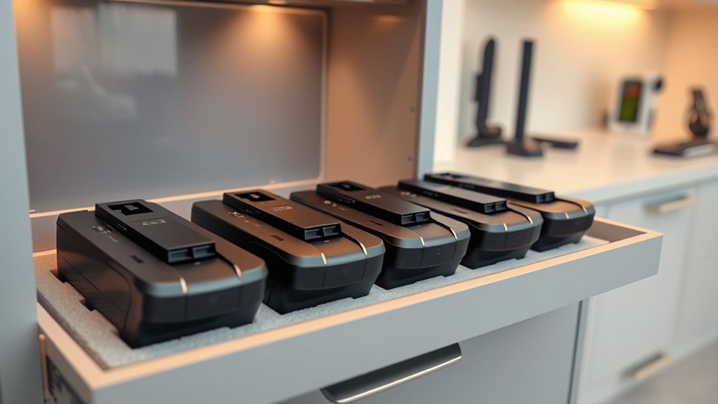 store batteries properly indoors