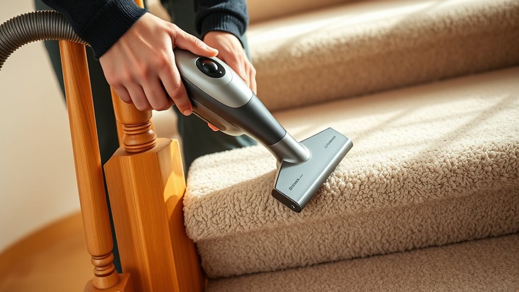 use gentle vacuuming techniques
