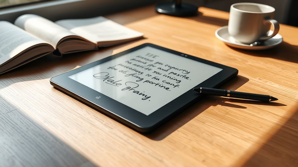 key factors for e ink tablets