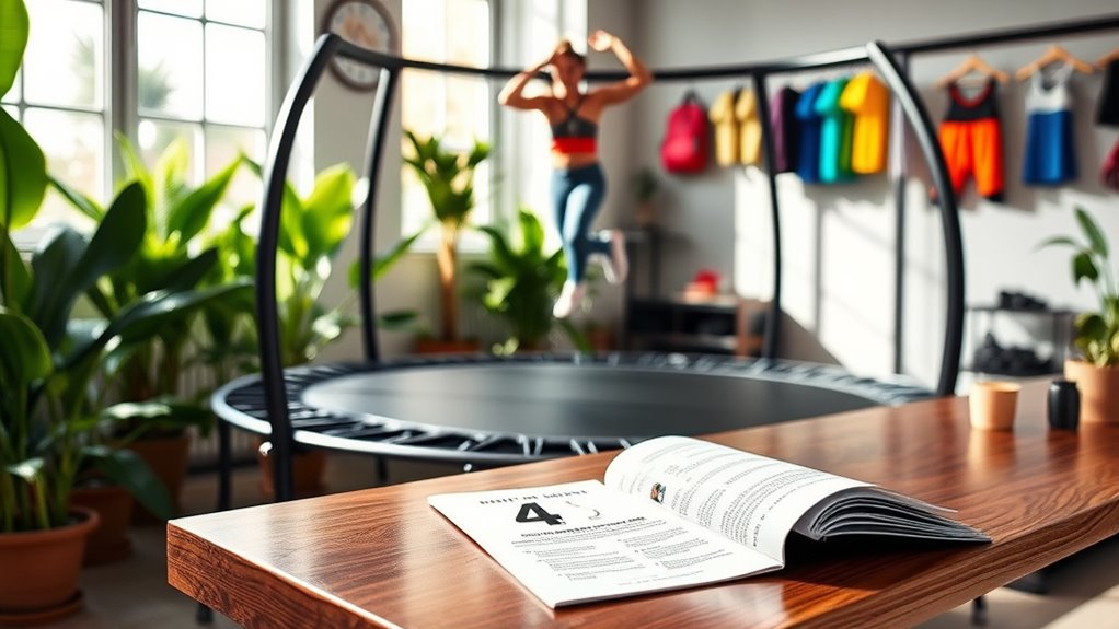 key fitness trampoline features