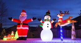 large festive yard inflatables
