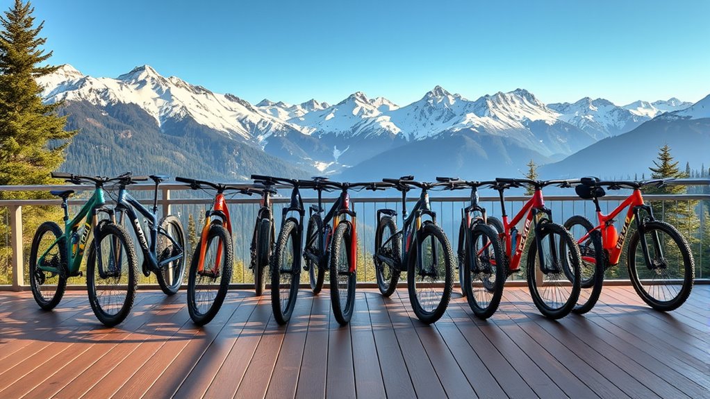luxury mountain bike selection