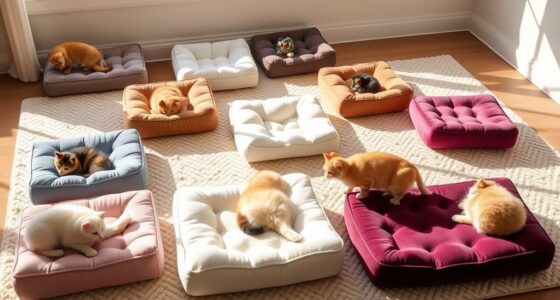luxury orthopedic cat beds