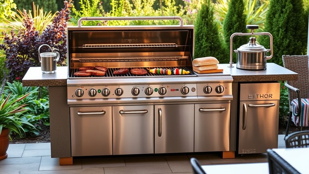 luxury outdoor grilling options