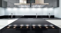 luxury sleek integrated cooking