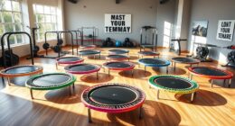 top home fitness trampoline sets