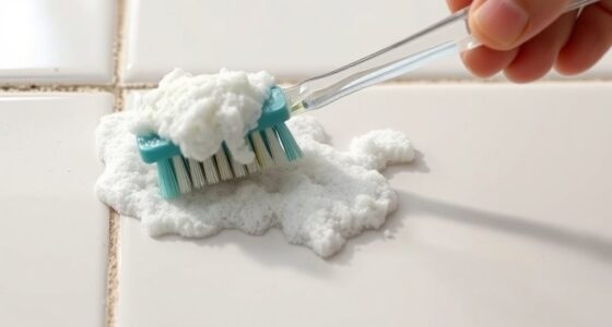 baking soda vinegar grout