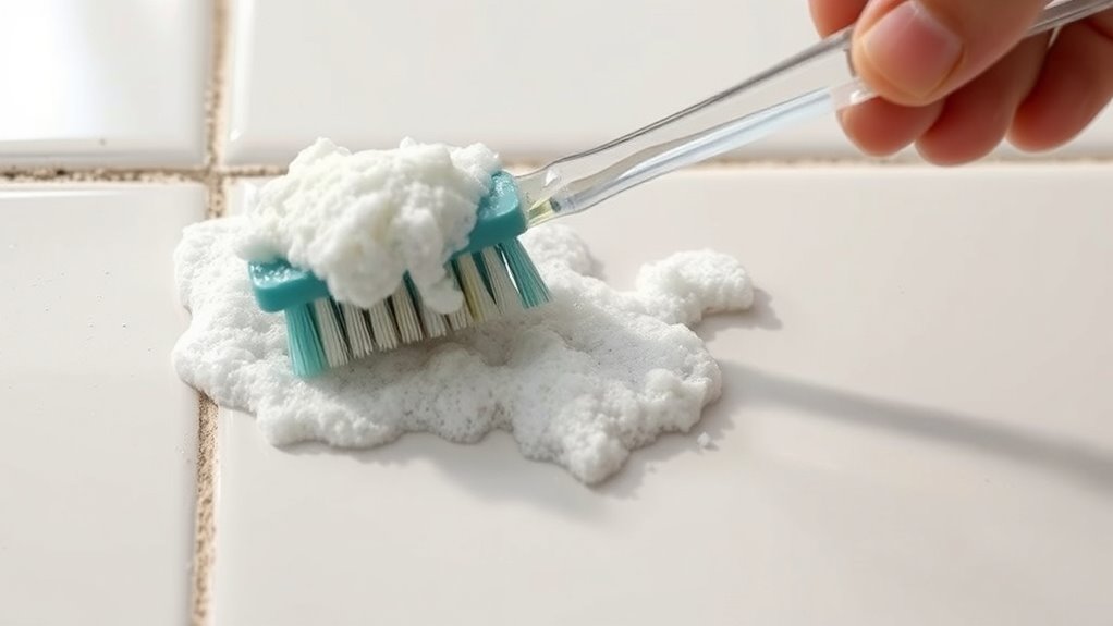 baking soda vinegar grout