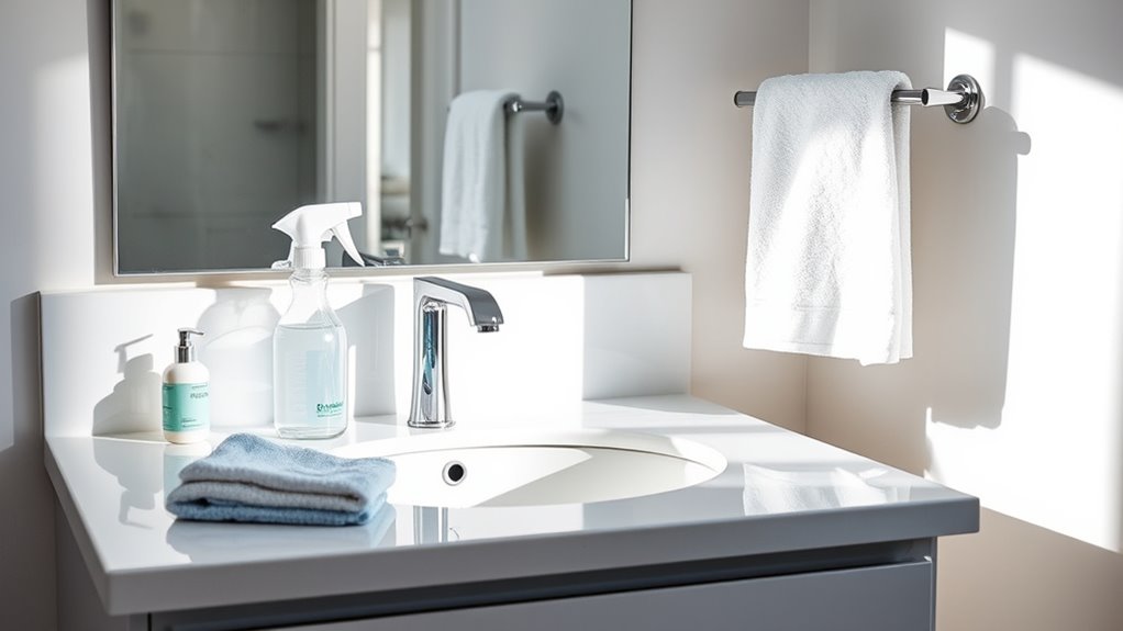 bathroom cleaning and maintenance