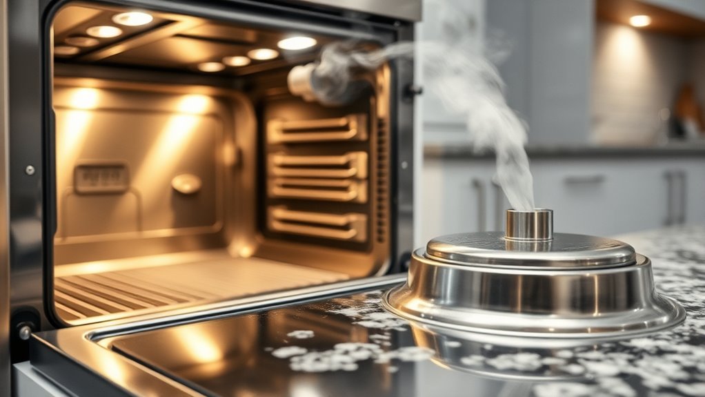 clean oven and disposal