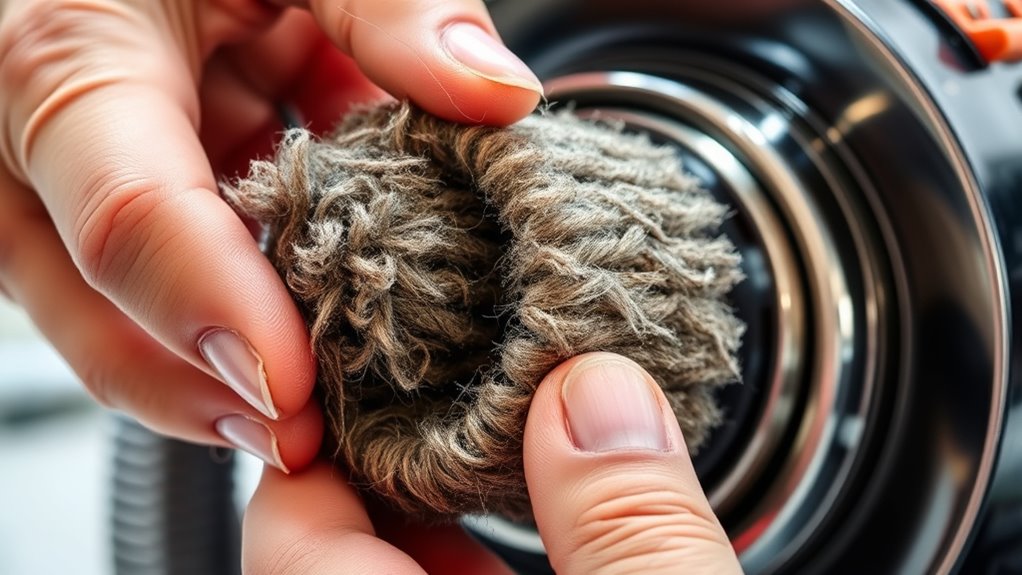 clean roller brush regularly