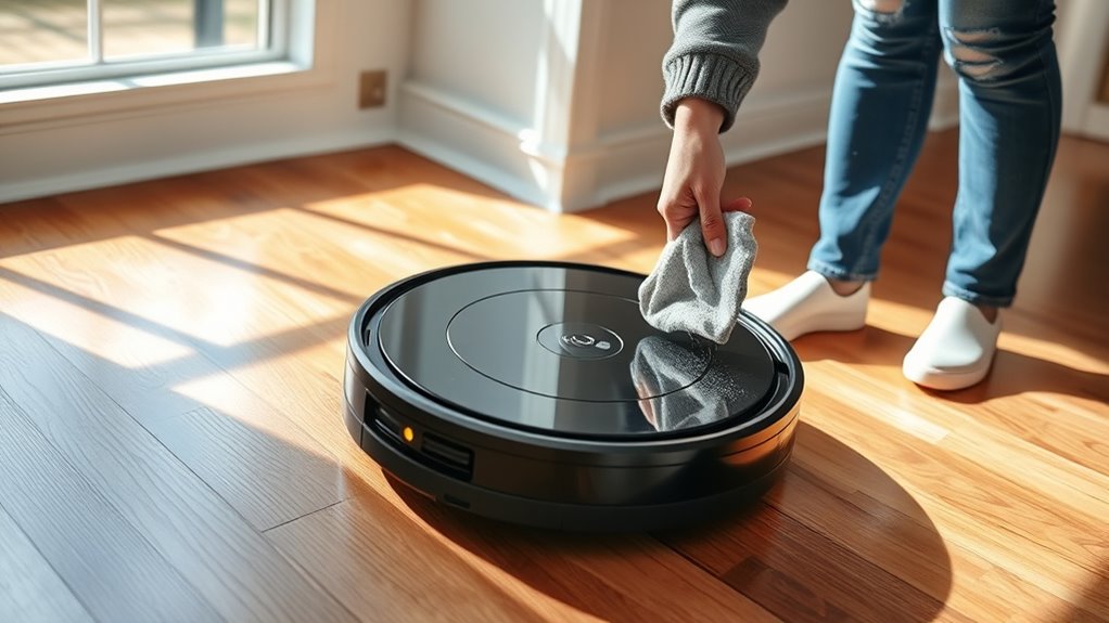 combine manual and robot cleaning