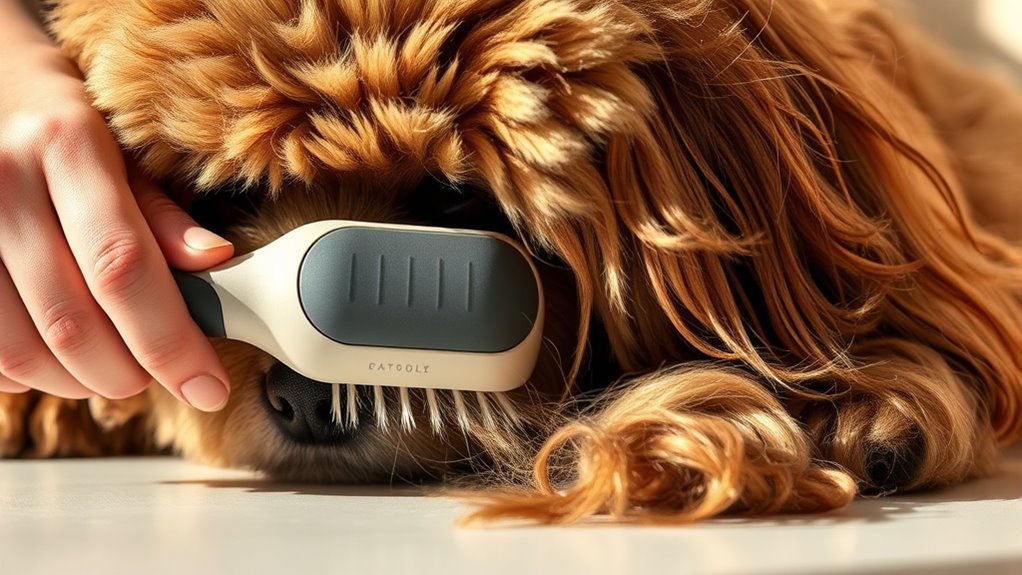 consistent grooming reduces shedding