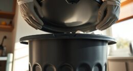 empty trash cans regularly