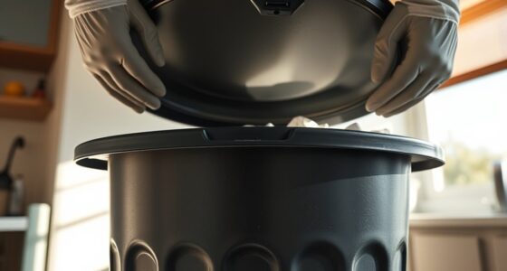 empty trash cans regularly